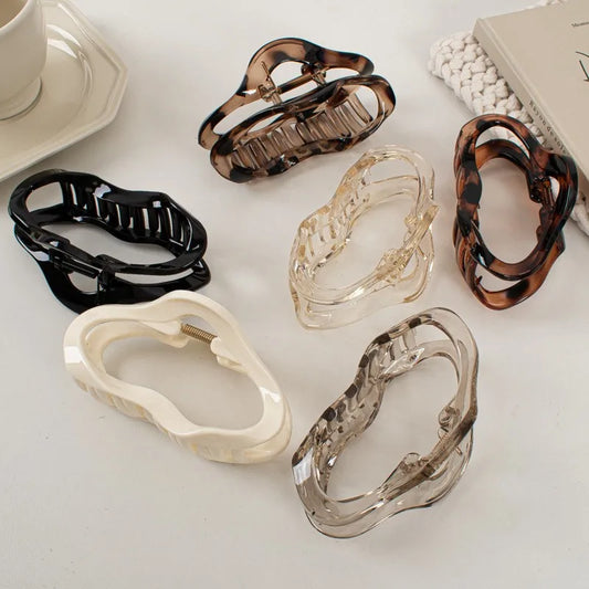 Tortoiseshell Hollow Hair Claw Clip